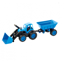 Tractoras buldozer pentru copii cu remorca, Moctoys 10173