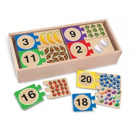 Puzzle din lemn pentru invatarea numerelor - 1