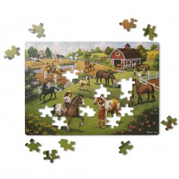 Primul meu puzzle eco din carton Calutii - Melissa & Doug - 1