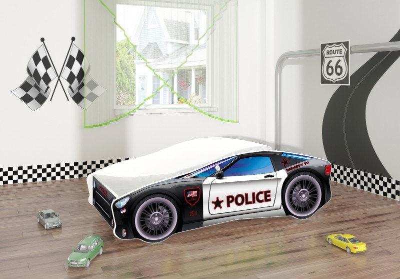 Pat Tineret MyKids Race Car 03 Police-160×80 Car