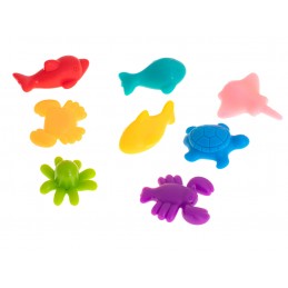 Set educativ Montessori Invata sa numeri cu ajutorul animalelor marine, 36 piese - 1