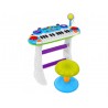 Instrument muzical MalPlay Orga electronica cu microfon si scaun, 45 cm, Albastru si Verde - 1