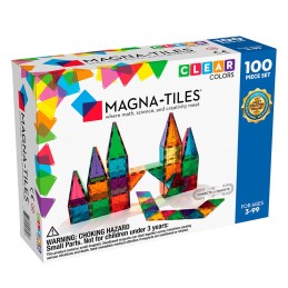 MAGNA-TILES Clear Colors, set magnetic 100 piese - 1