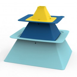 Pira, set forme pentru nisip piramide, Quut Toys - 1