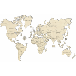Harta lumii puzzle 3D de perete (XL) - 2