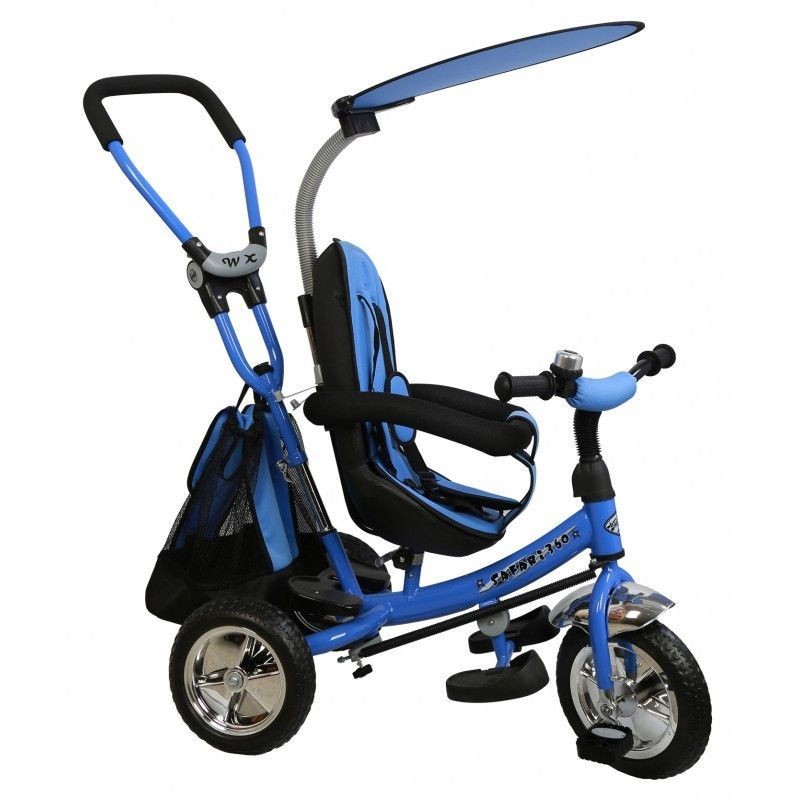 Tricicleta copii cu scaun reversibil Baby Mix Safari WS611 Albastru - 1