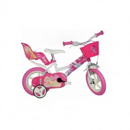 Bicicleta copii Disney de marime 12" Barbie - 1
