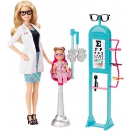 Papusa Barbie oftalmolog Mattel BRB Doctor Playset CMF42 - 1