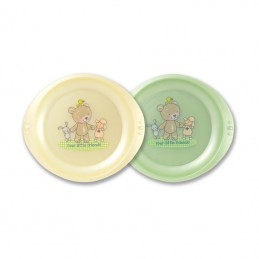 Set 2 farfurii plate LittleFriends Rotho-babydesign Vanilla 6L+ Rotho-babydesign - 1