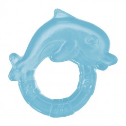 Inel de dentitie cu gel 3L+ Delfin blue Sunny baby - 1