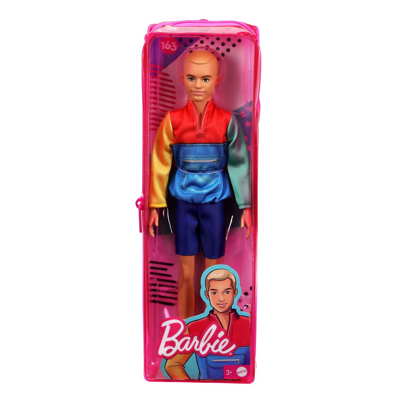 Barbie - Fashionistas Papusa baiat fashionistas sport cu bluza de trening multicolor
